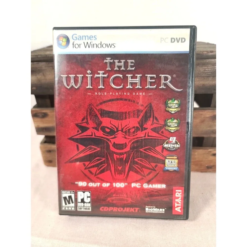 The Witcher 2007 Original Red Box PC Windows Game Atari BioWare No Manual